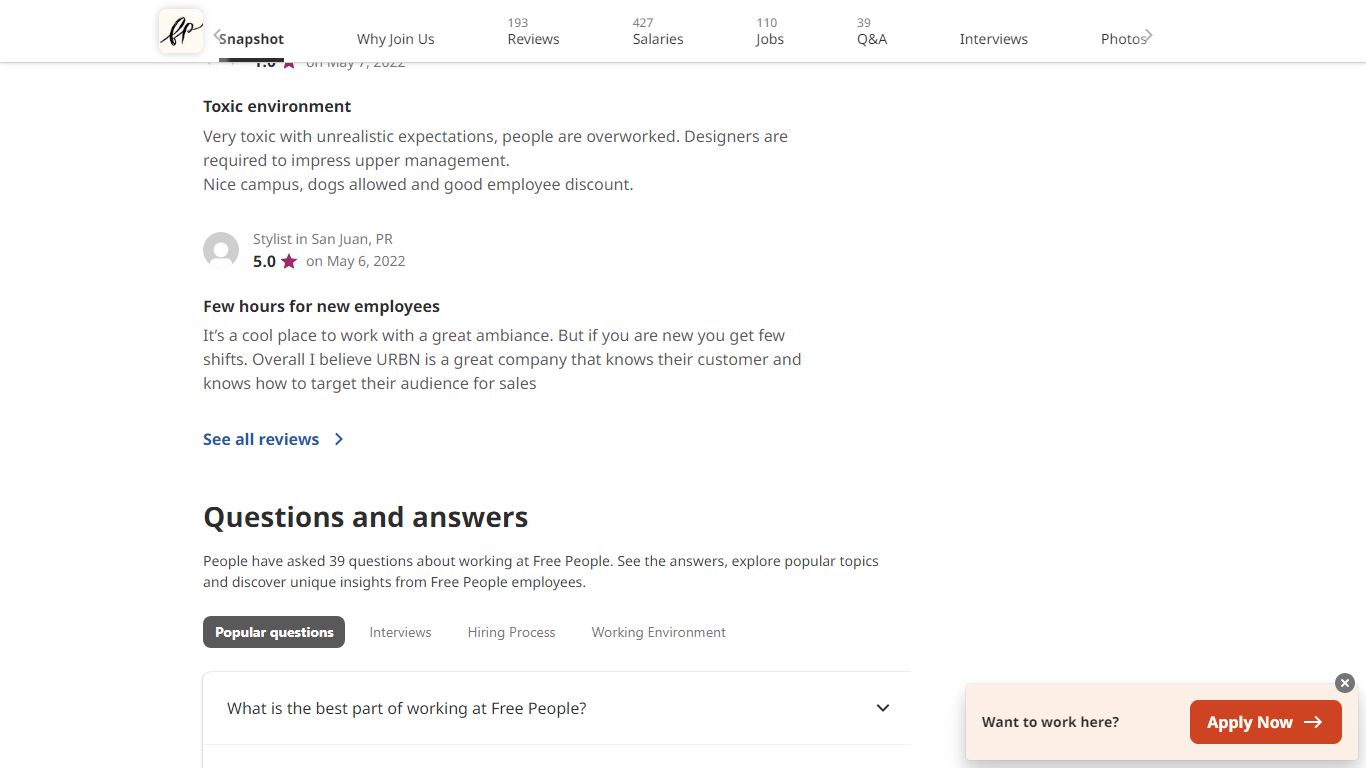 Free People Careers and Employment | Indeed.com